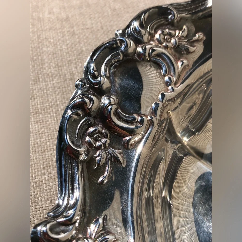 Towle Silverplated Decorative Bowl Roses